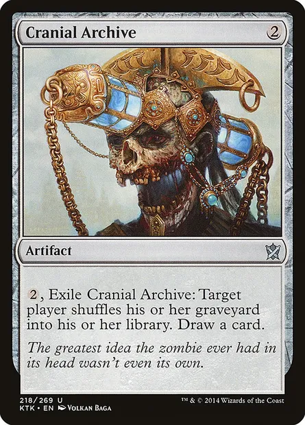 Cranial Archive, Magic card KTK 218 — Khans of Tarkir set