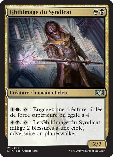 Ghildmage du Syndicat, carte Magic RNA 211 — extension L'allégeance de Ravnica