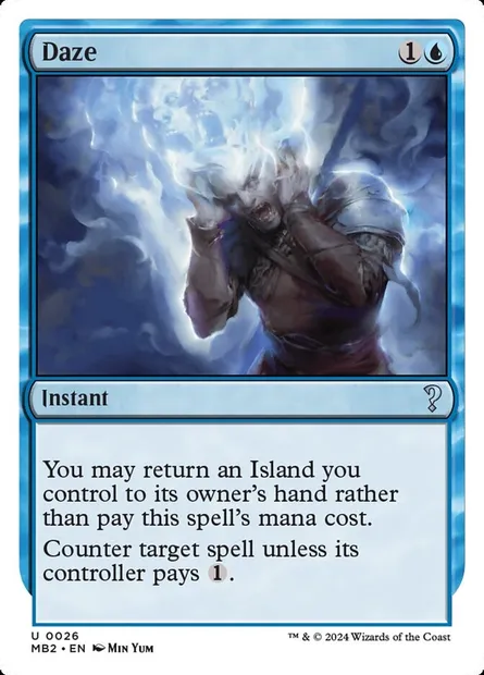 Hébétude, carte Magic MB2 26 — extension Mystery Booster 2