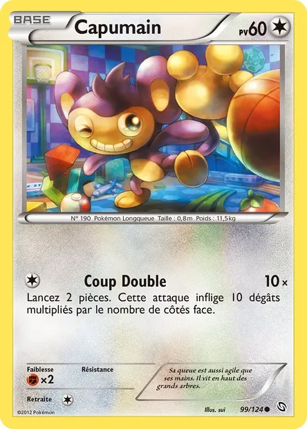 Capumain, carte Pokémon DRX 99 — extension Dragons Éxaltés