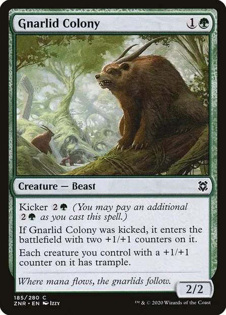 Gnarlid Colony, Magic card ZNR 185 — Zendikar Rising set