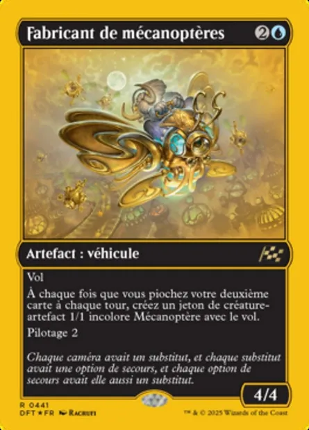 Fabricant de mécanoptères, carte Magic DFT 441 — extension Aetherdrift