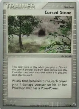 Pierre maléfique, carte Pokémon WCD06 072 — extension World Championship Decks 2006