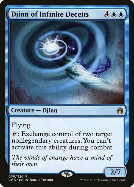 Djinn of Infinite Deceits, Magic card CMA 38 — Commander Anthology set