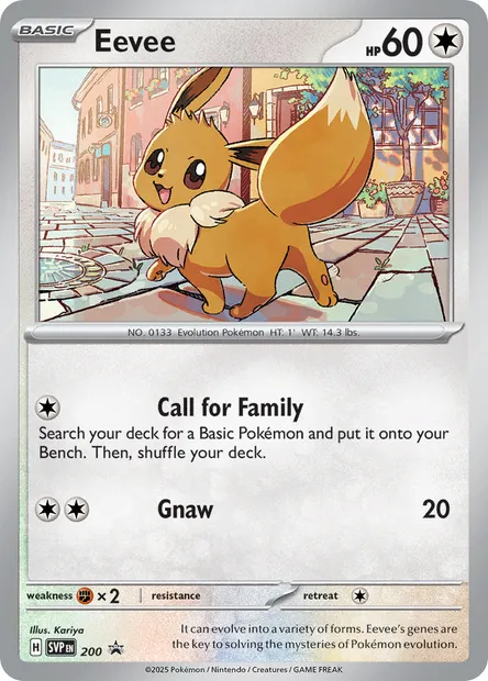 Eevee, Pokémon card PR-SV 200 — SVP Black Star Promos set