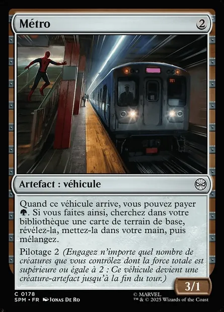 Métro, carte Magic SPM 178 — extension Marvel's Spider-Man