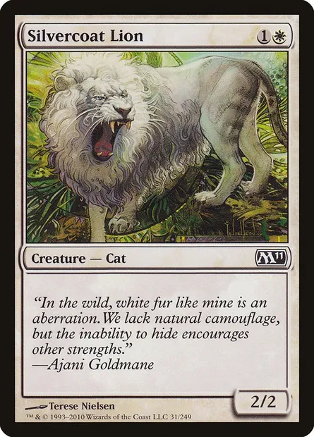 Silvercoat Lion, Magic card M11 31 — Magic 2011 set