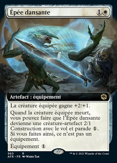 Épée dansante, carte Magic AFR 360 — extension Forgotten Realms: Aventures dans les Royaumes Oubliés