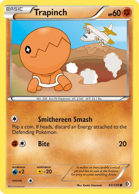 Trapinch, Pokémon card BCR 83 — Boundaries Crossed set