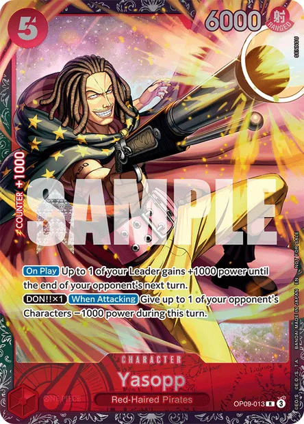 Yasopp, carte One Piece OP09-013 — extension LES NOUVEAUX EMPEREURS