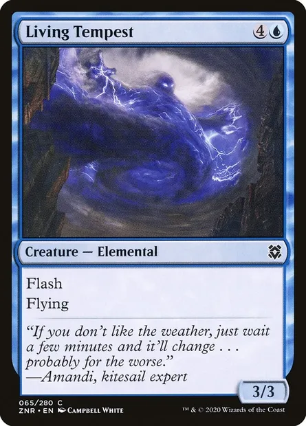 Living Tempest, Magic card ZNR 65 — Zendikar Rising set