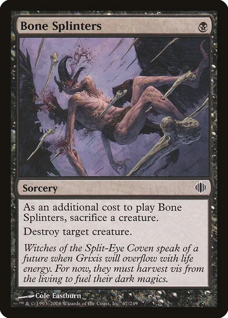 Bone Splinters, Magic card ALA 67 — Shards of Alara set