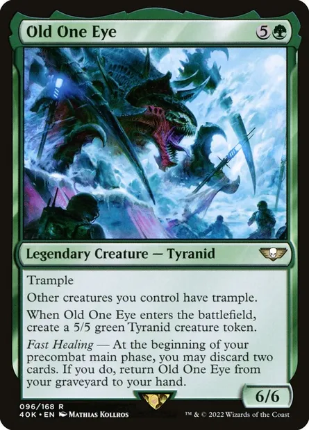 Old One Eye, Magic card 40K 96 — Warhammer 40,000 Commander set