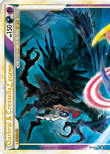 Darkrai & Cresselia LEGEND, Pokémon card TM 99 — Triumphant set