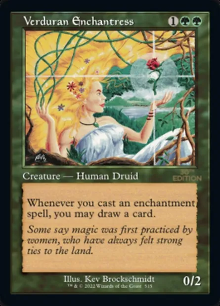 Enchanteresse verduralde, carte Magic 30A 515 — extension 30th Anniversary Edition