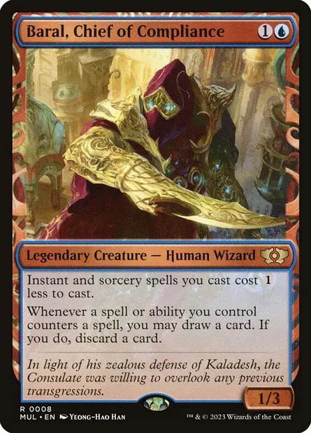 Baral, Chief of Compliance, Magic card MUL 8 — Multiverse Legends set