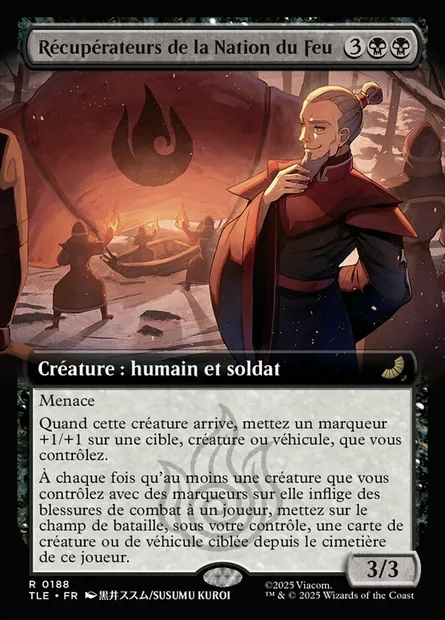 Récupérateurs de la Nation du Feu, carte Magic TLE 188 — extension Avatar: The Last Airbender Eternal