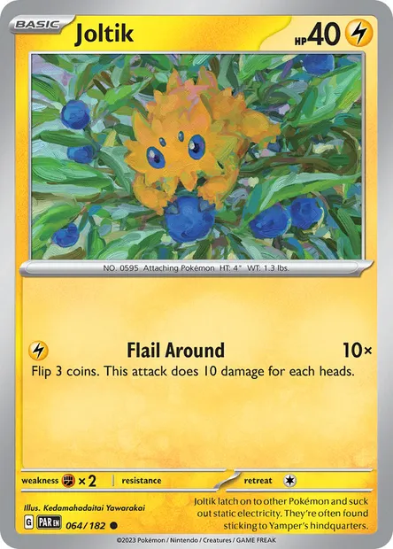Joltik, Pokémon card PAR 064 — Paradox Rift set