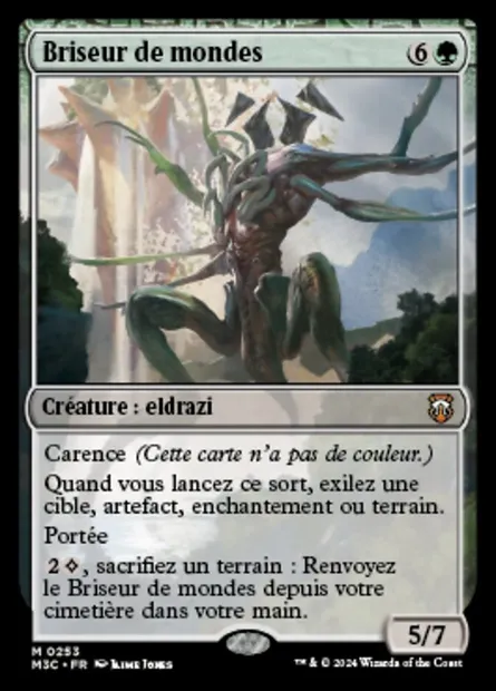 Briseur de mondes, carte Magic M3C 253 — extension Modern Horizons 3 Commander