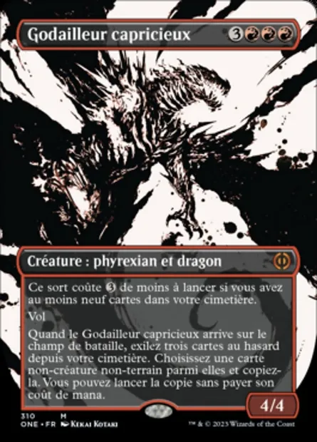 Godailleur capricieux, carte Magic ONE 310 — extension Tous Phyrexians
