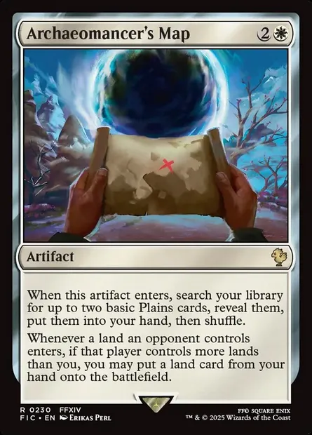 Archaeomancer's Map, Magic card FIC 230 — Final Fantasy Commander set