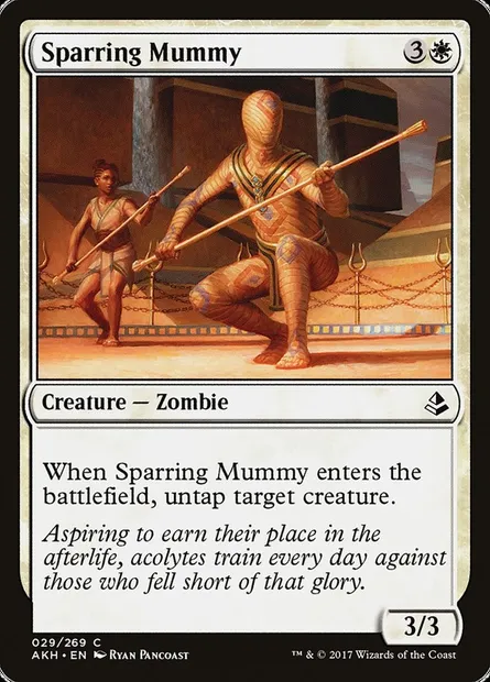 Sparring Mummy, Magic card AKH 29 — Amonkhet set