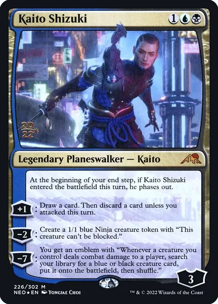 Kaito Shizuki, Magic card PNEO 226s — Kamigawa: Neon Dynasty Promos set