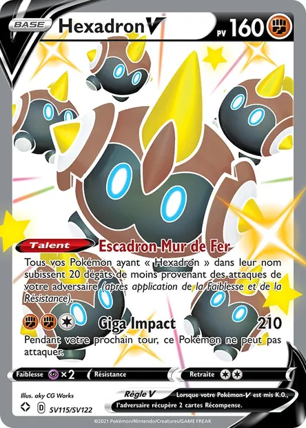 Hexadron V, carte Pokémon SHF SV115 — extension Destinées Radieuses