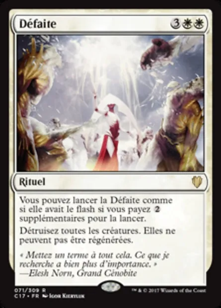 Défaite, carte Magic C17 71 — extension Commander 2017