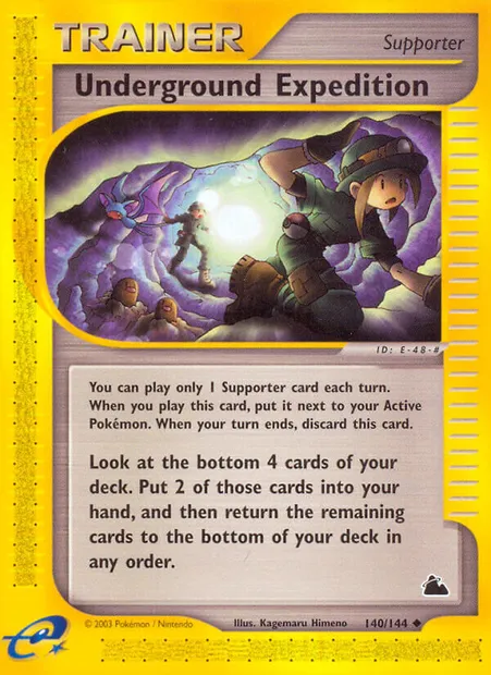 Expédition Souterraine, carte Pokémon SK 140 — extension Skyridge