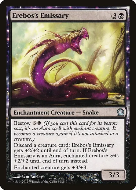 Erebos's Emissary, Magic card THS 86 — Theros set