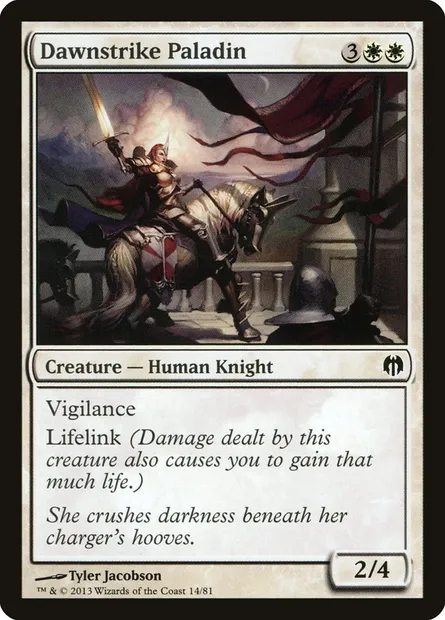 Dawnstrike Paladin, Magic card DDL 14 — Duel Decks: Heroes vs. Monsters set