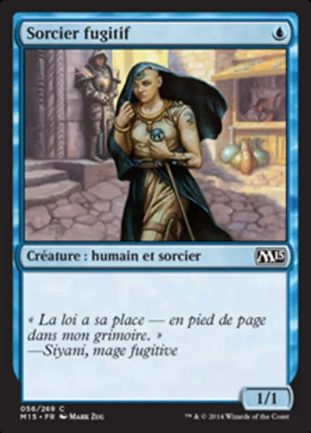 Sorcier fugitif, carte Magic M15 56 — extension Magic 2015