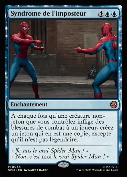 Syndrome de l'imposteur, carte Magic SPM 34 — extension Marvel's Spider-Man