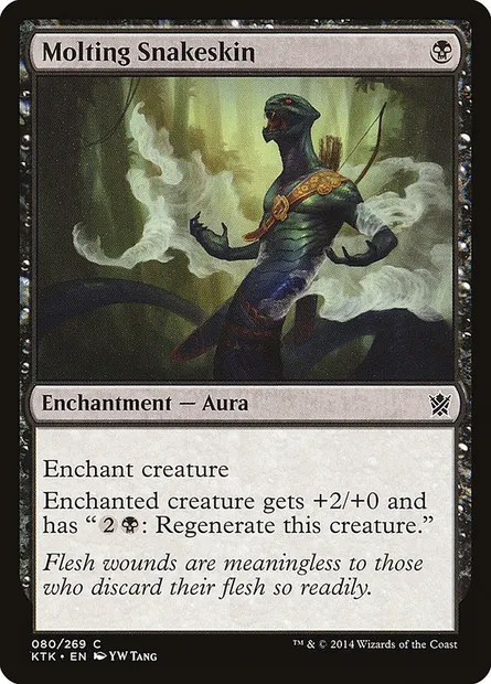 Molting Snakeskin, Magic card KTK 80 — Khans of Tarkir set