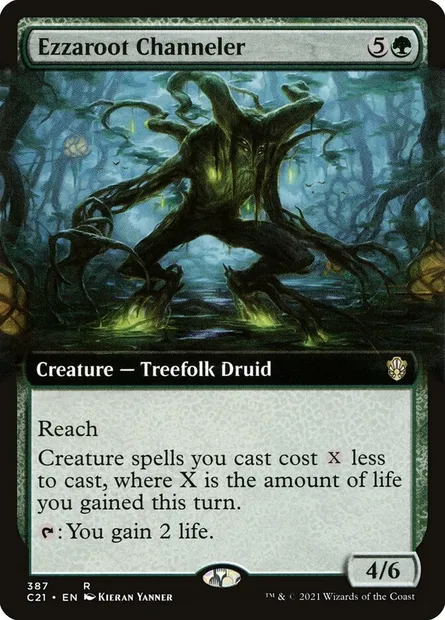 Ezzaroot Channeler, Magic card C21 387 — Commander 2021 set