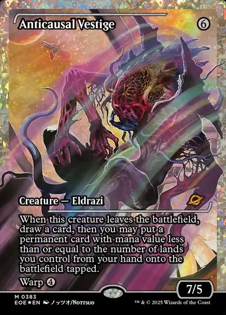 Anticausal Vestige, Magic card EOE 383 — Edge of Eternities set