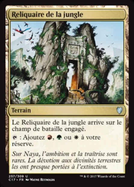 Reliquaire de la jungle, carte Magic C17 257 — extension Commander 2017