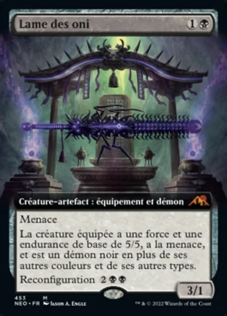 Lame des oni, carte Magic NEO 453 — extension Kamigawa: La Dynastie Néon