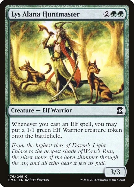 Lys Alana Huntmaster, Magic card EMA 176 — Eternal Masters set