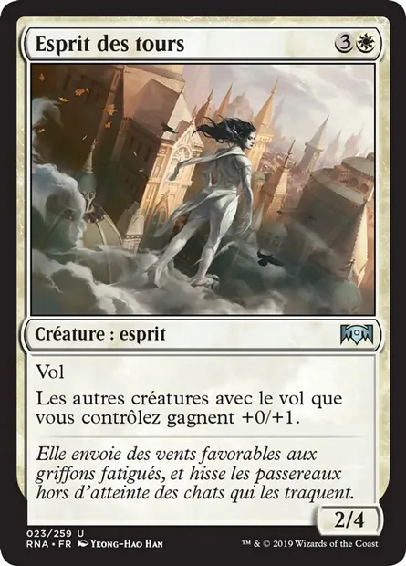 Esprit des tours, carte Magic RNA 23 — extension L'allégeance de Ravnica