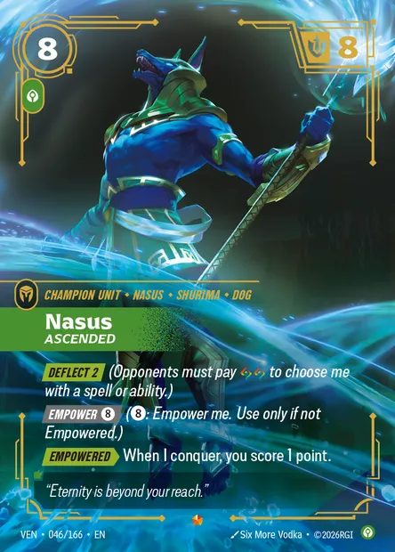 Nasus, Riftbound card VEN 046 — Vendetta set