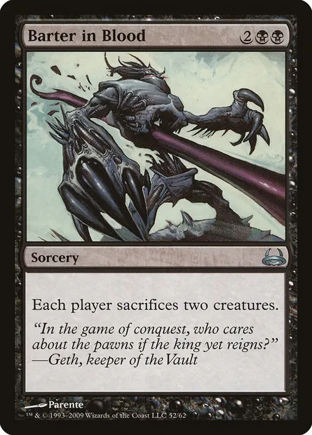 Barter in Blood, Magic card DDC 52 — Duel Decks: Divine vs. Demonic set