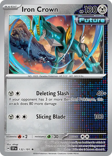 Iron Crown, Pokémon card SSP 132 — Surging Sparks set