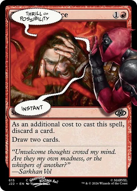 Frisson de probabilité, carte Magic SLD IFIYW-3 — extension Secret Lair Drop