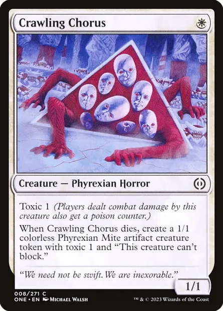 Crawling Chorus, Magic card ONE 8 — Phyrexia: All Will Be One set