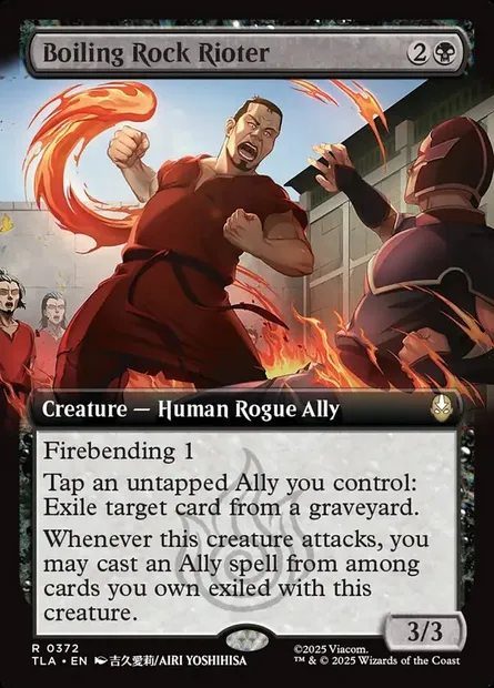 Boiling Rock Rioter, Magic card TLA 372 — Avatar: The Last Airbender set
