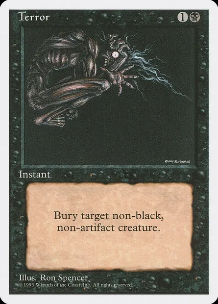 Terror, Magic card 4ED 164 — Fourth Edition set