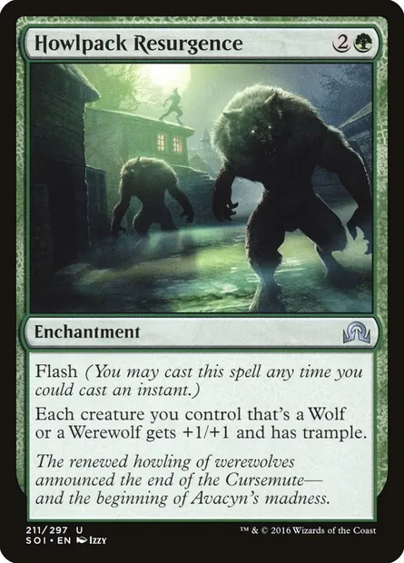 Howlpack Resurgence, Magic card SOI 211 — Shadows over Innistrad set
