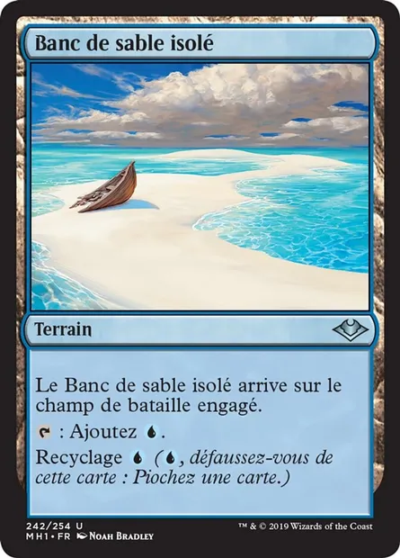 Banc de sable isolé, carte Magic MH1 242 — extension Horizons du Modern